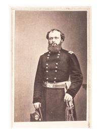 [CIVIL WAR]. BRADY, Mathew, photographer. Signed CDV of Major General Quincy Adams Gillmore. New York: E. & H.T. Anthony, 11 December 1863.