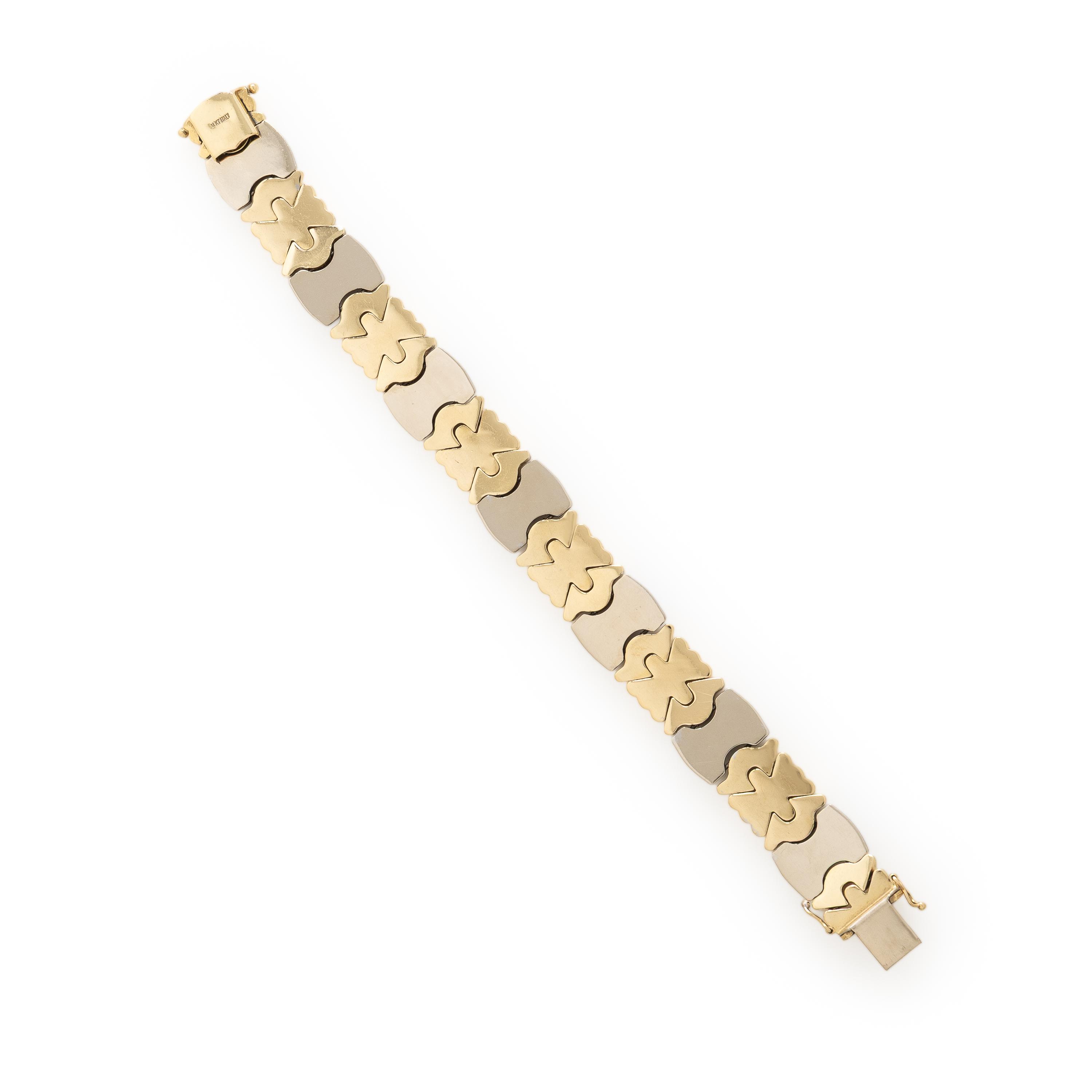 Bicolor Gold and Diamond Bracelet