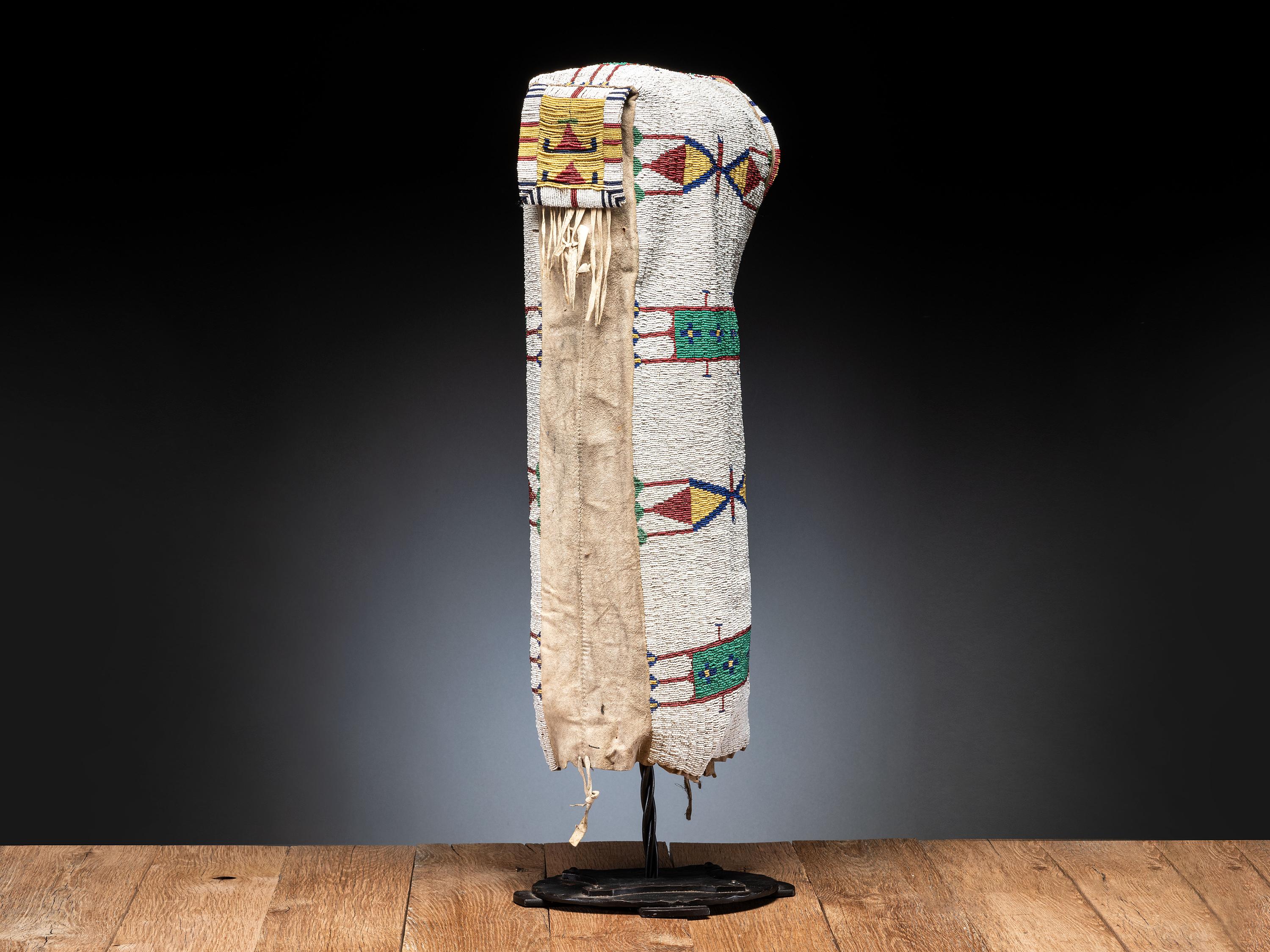 Sioux Beaded Hide Cradle