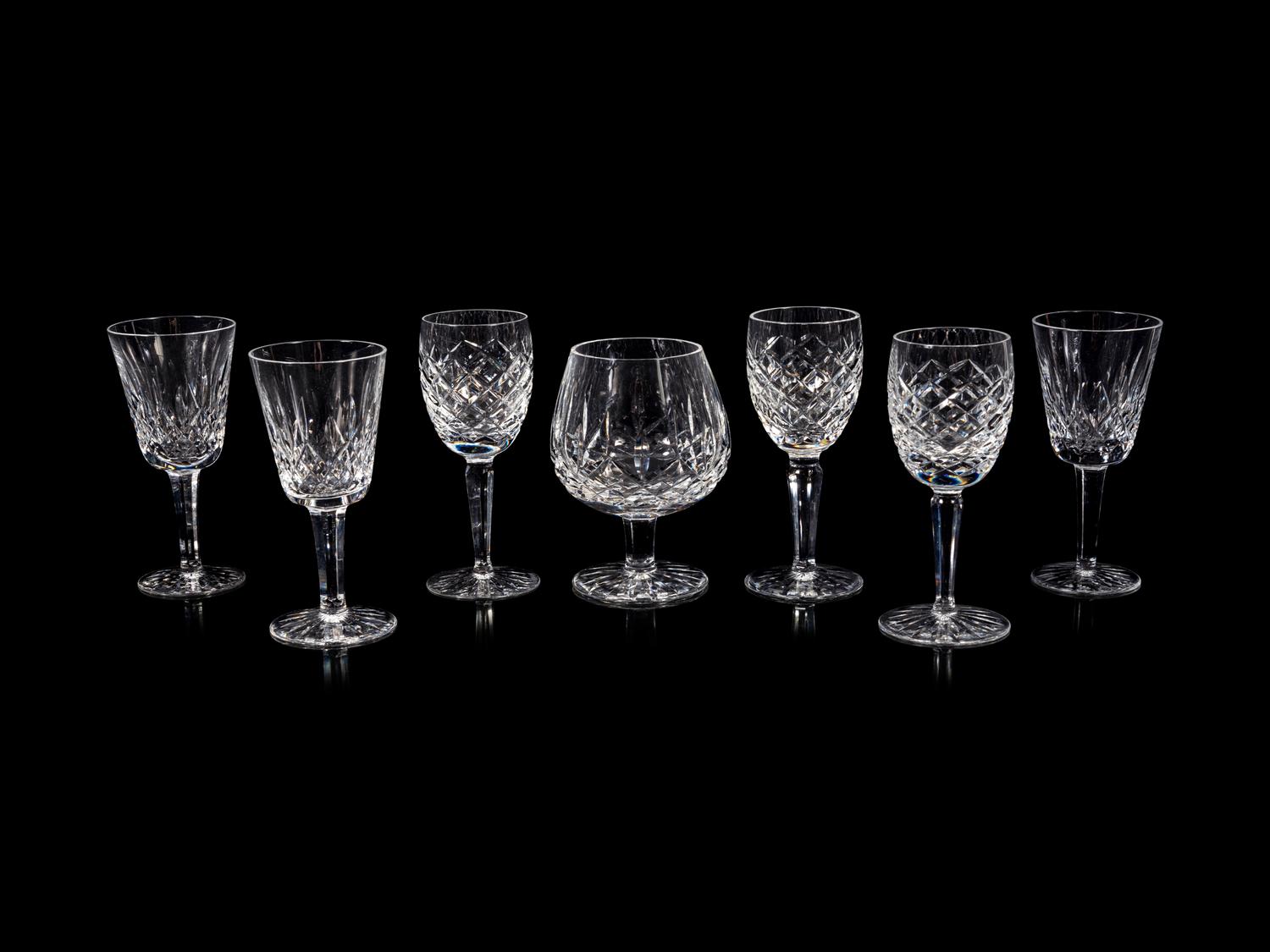A Group of Waterford Glass Stemware