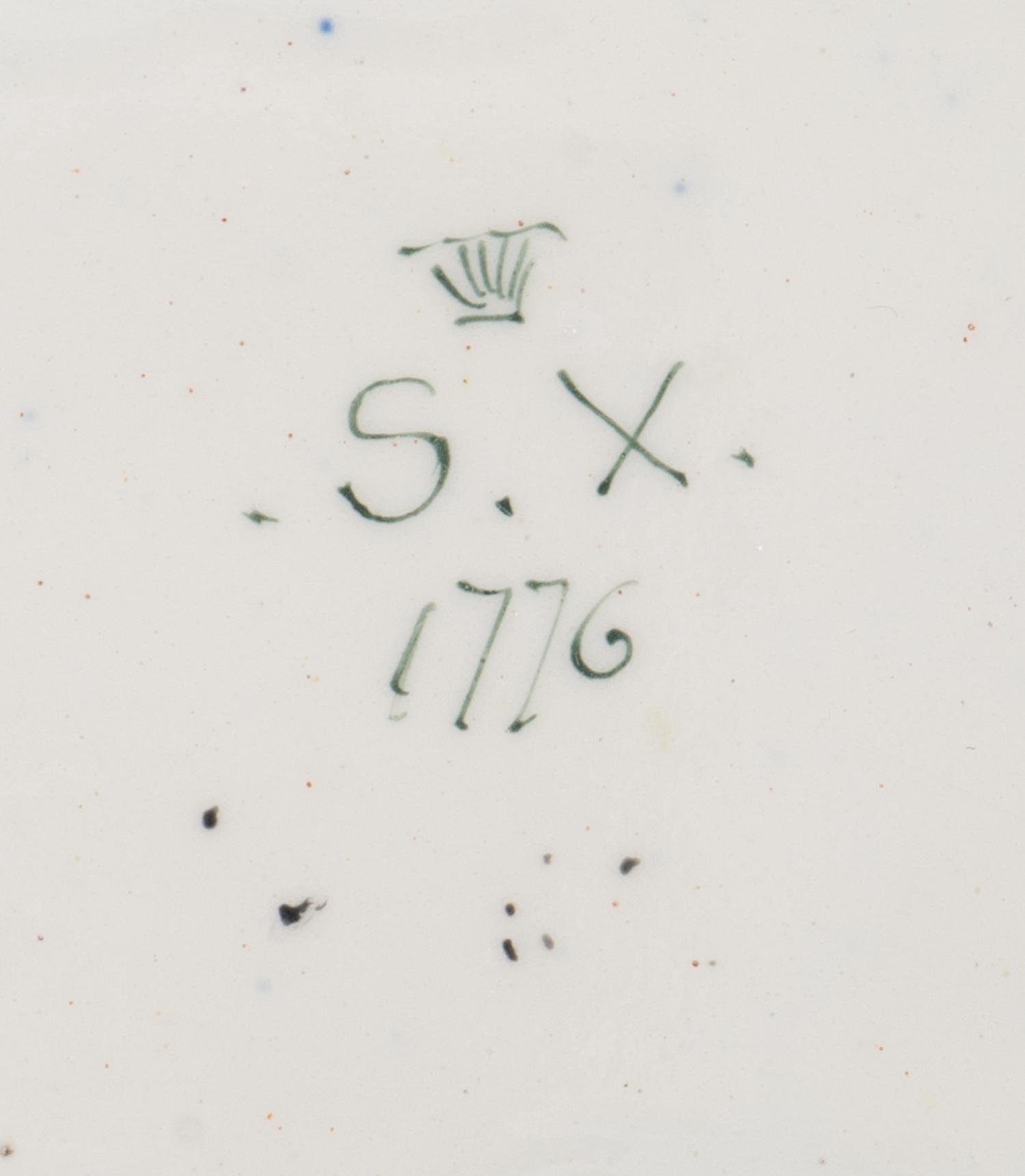 A French Faience Box and a German Porcelain Cachepot — 19TH CENTURY