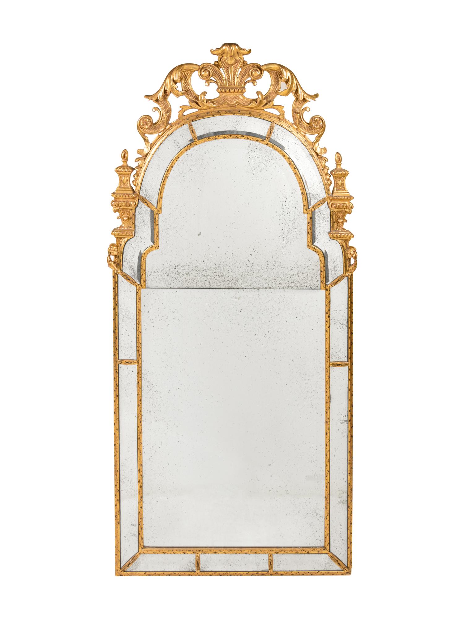 A George III Style Giltwood Mirror