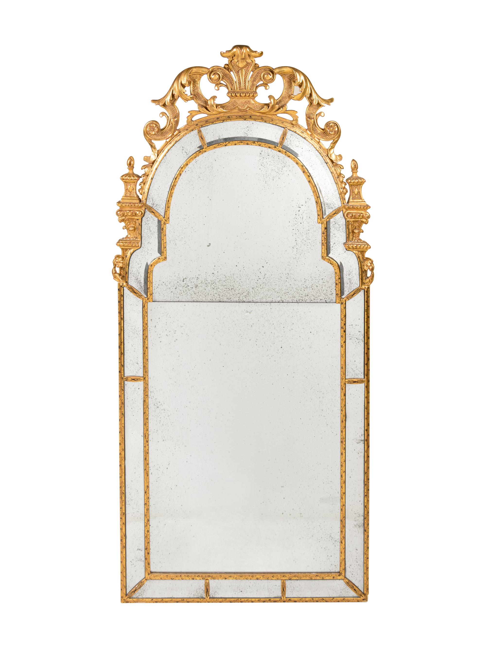 A George III Style Giltwood Mirror