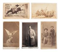 [EARLY PHOTOGRAPHY] -- [WESTERN AMERICANA]. A group of 10 CDVs, incl. Japanese examples and a carte of the third US Post Office in San Antonio, located inside Gamble's Book store on Commerce Street.