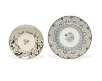 Two Wedgwood Lustre Glazed Earthenware Plates