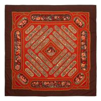 Two Hermès 90cm Silk/Cashmere Scarves
