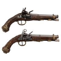 Contemporary Cased Spanish Miquelet-Style Pistols