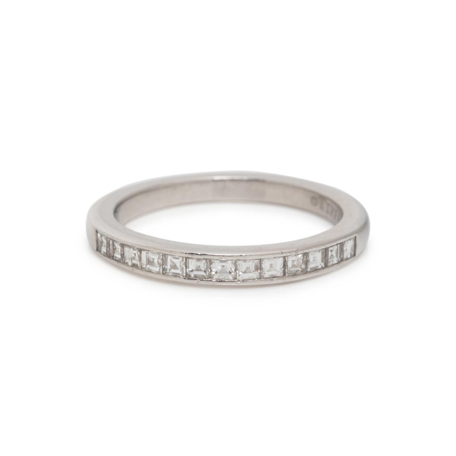 TIFFANY & CO., DIAMOND RING AND BAND