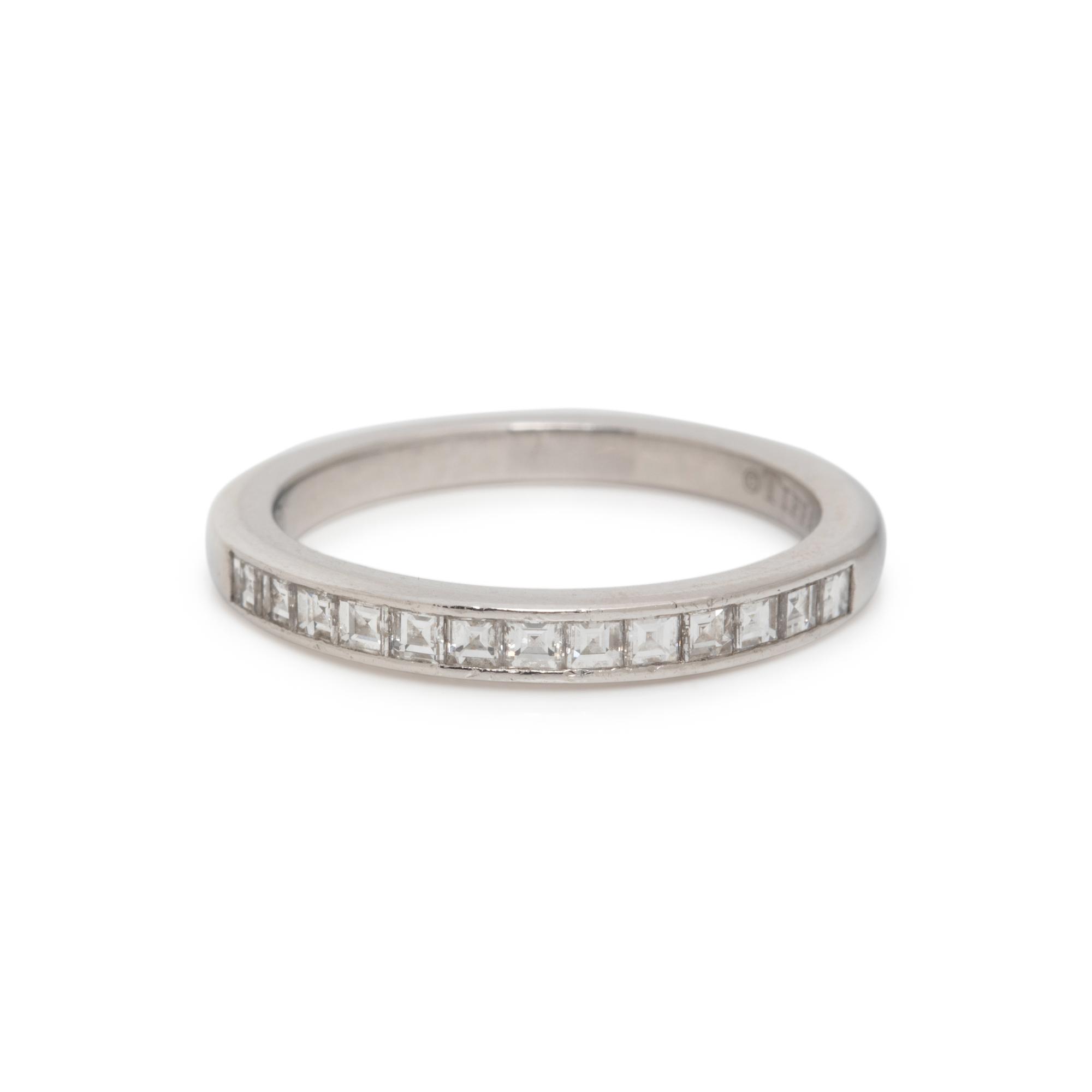 TIFFANY & CO., DIAMOND RING AND BAND