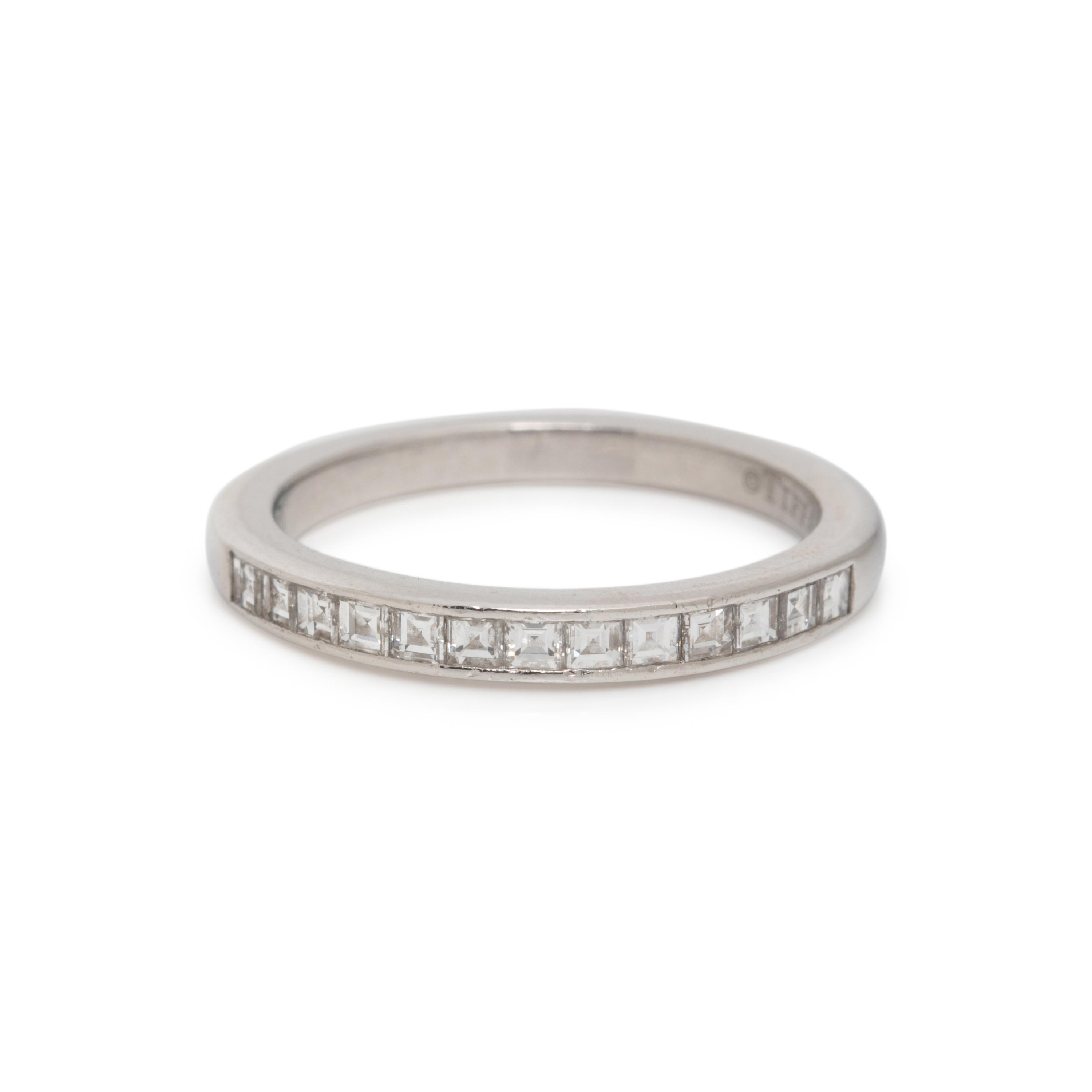TIFFANY & CO., DIAMOND RING AND BAND