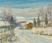 Walter Emerson Baum (American, 1884-1956) — Winter, Pennsylvania
