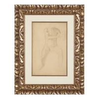 Edgar Degas (French, 1834-1917) — Étude d'Homme Assis , 1858