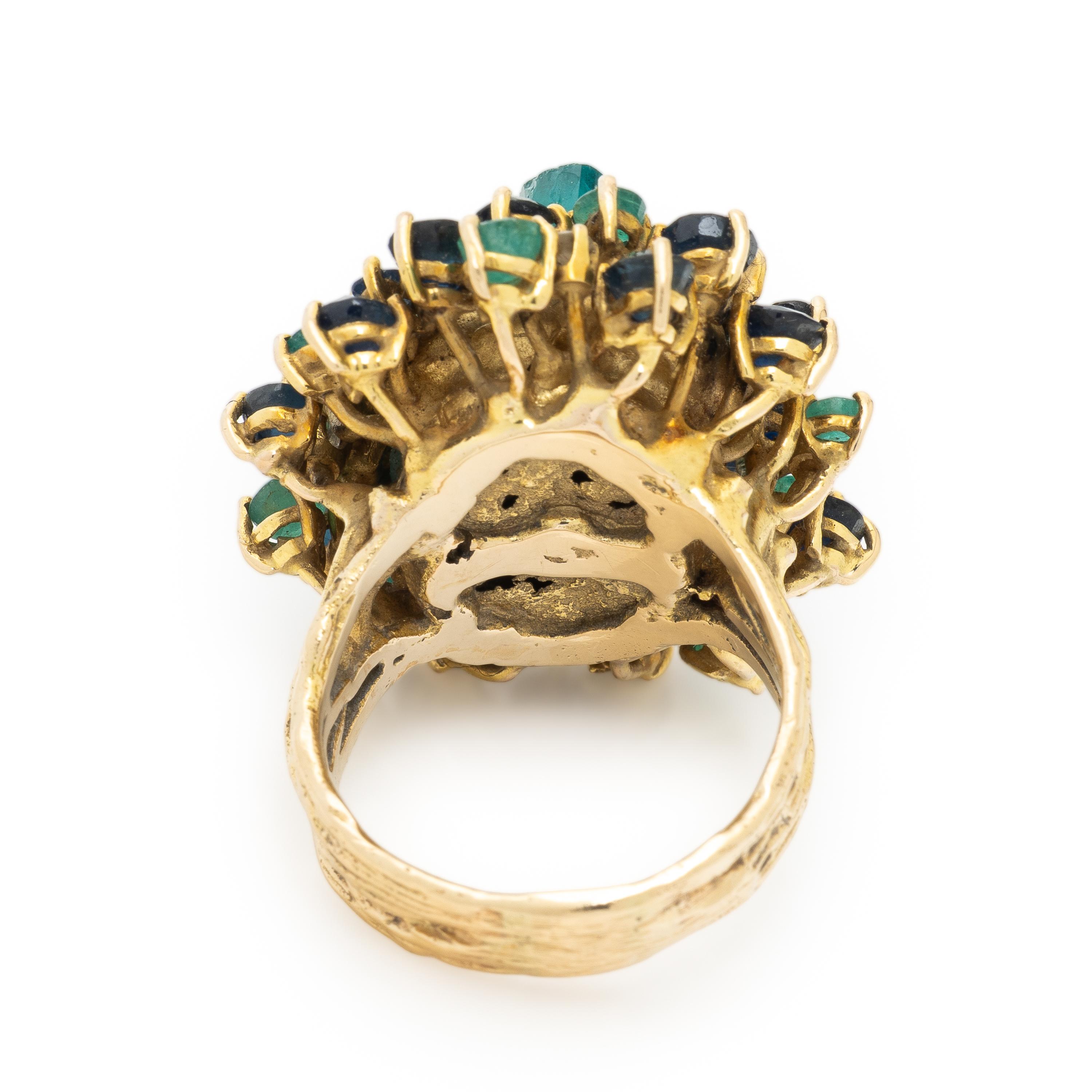 Multigem and Diamond Ring