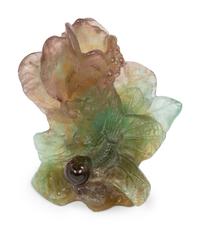 A Daum Pâte de Verre Candlestick