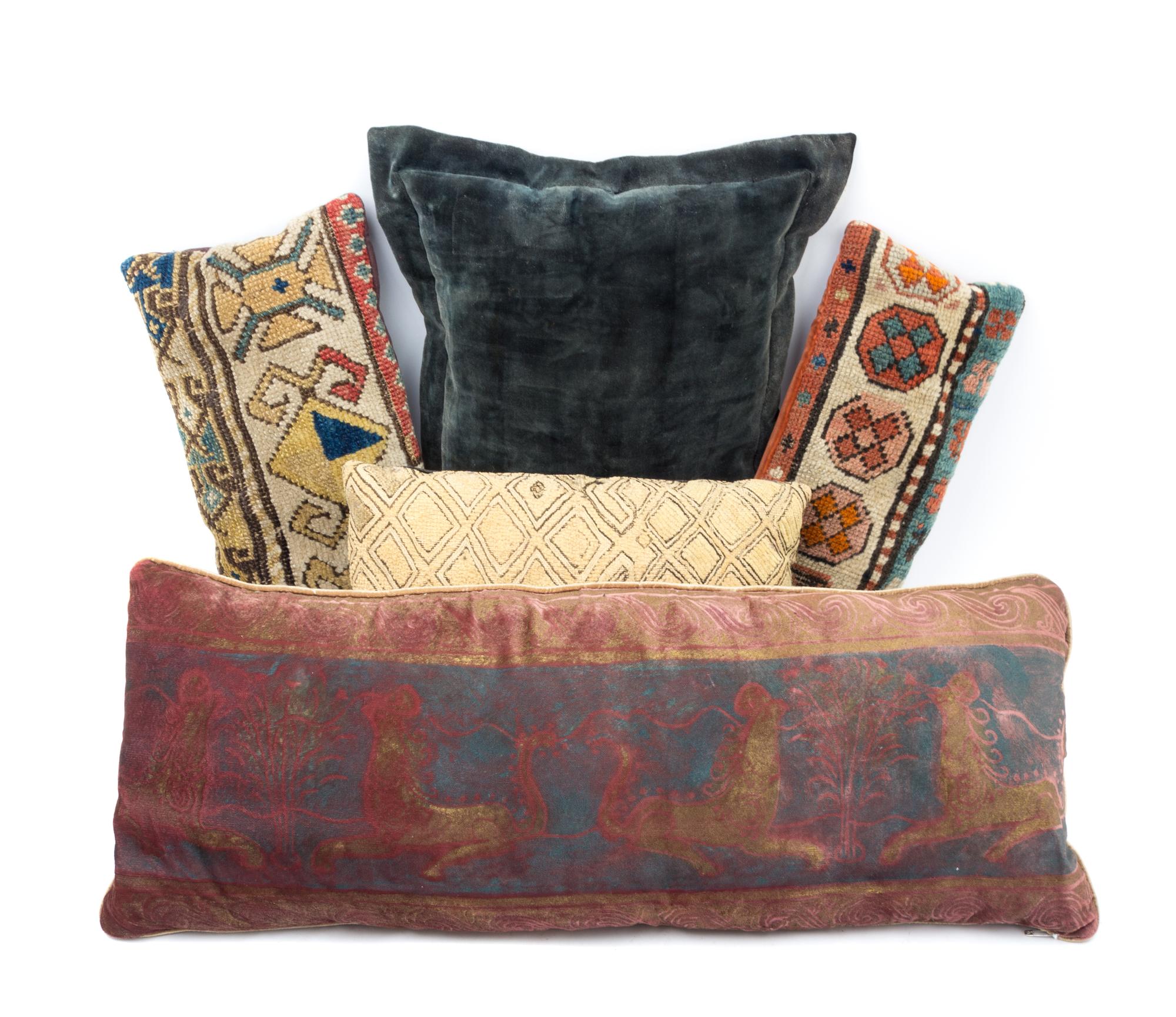 A Group of Tabourets and Pillows