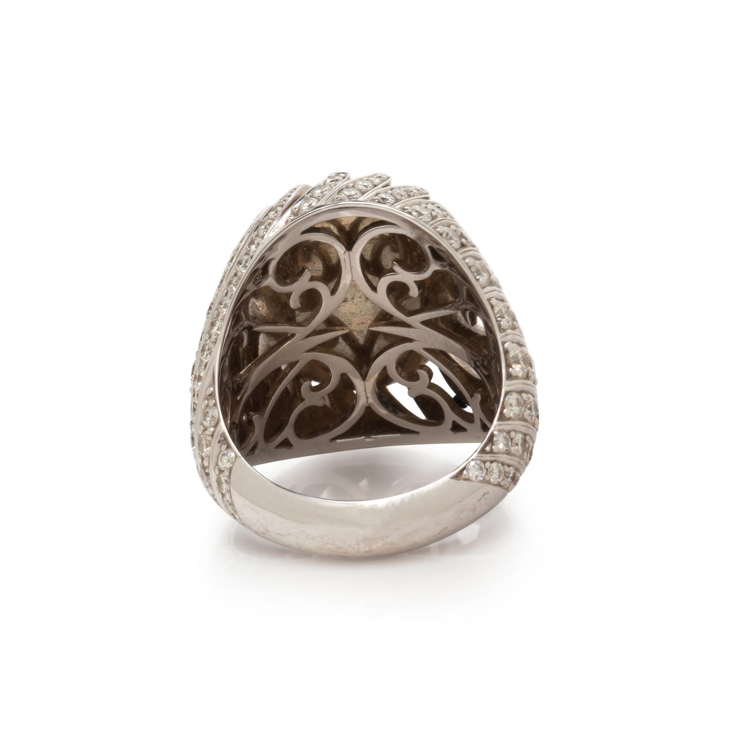 OPAL AND DIAMOND RING