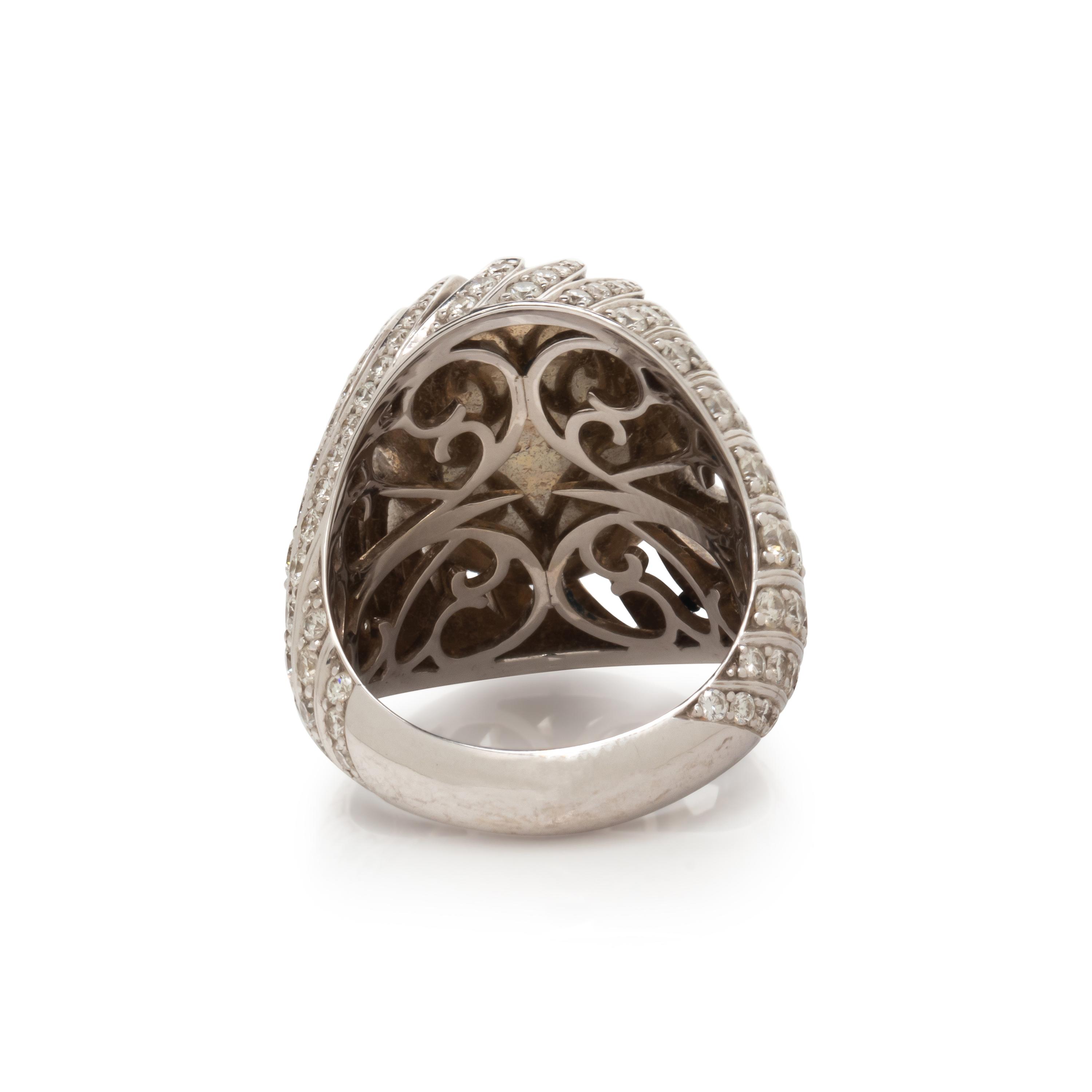 OPAL AND DIAMOND RING