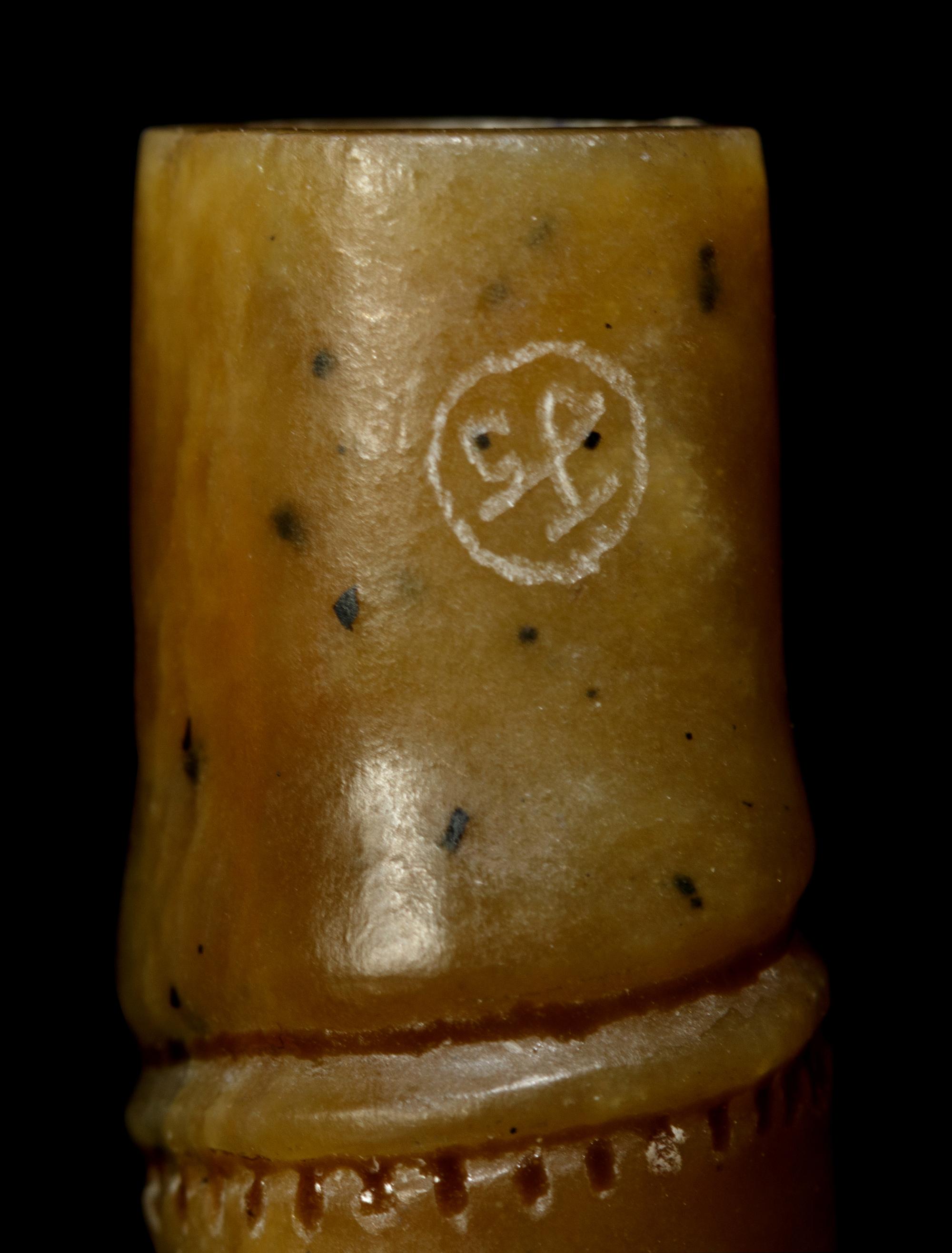 Three Hardstone and Coral Ojime