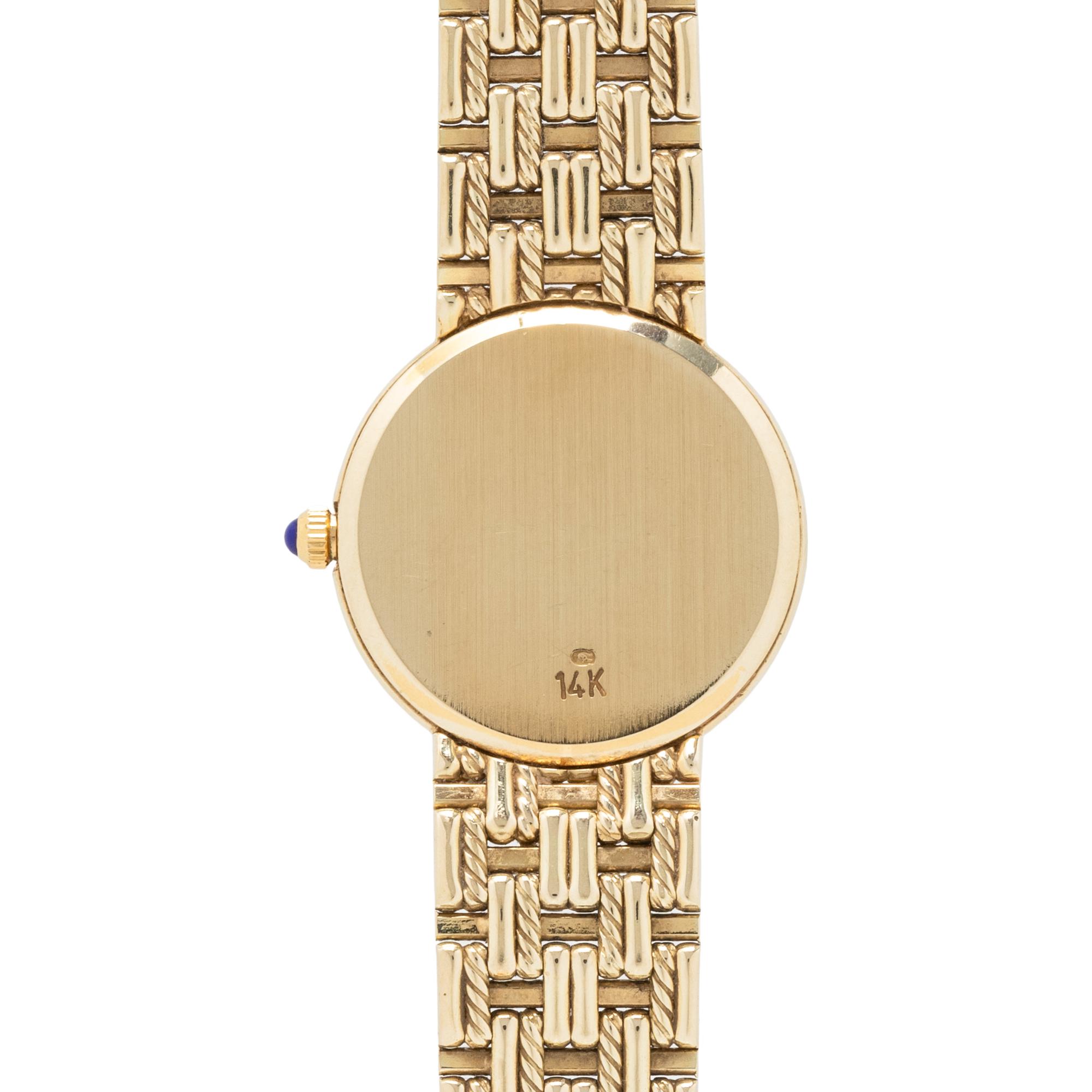 WALDAN INTERNATIONAL, 14K YELLOW GOLD WATCH