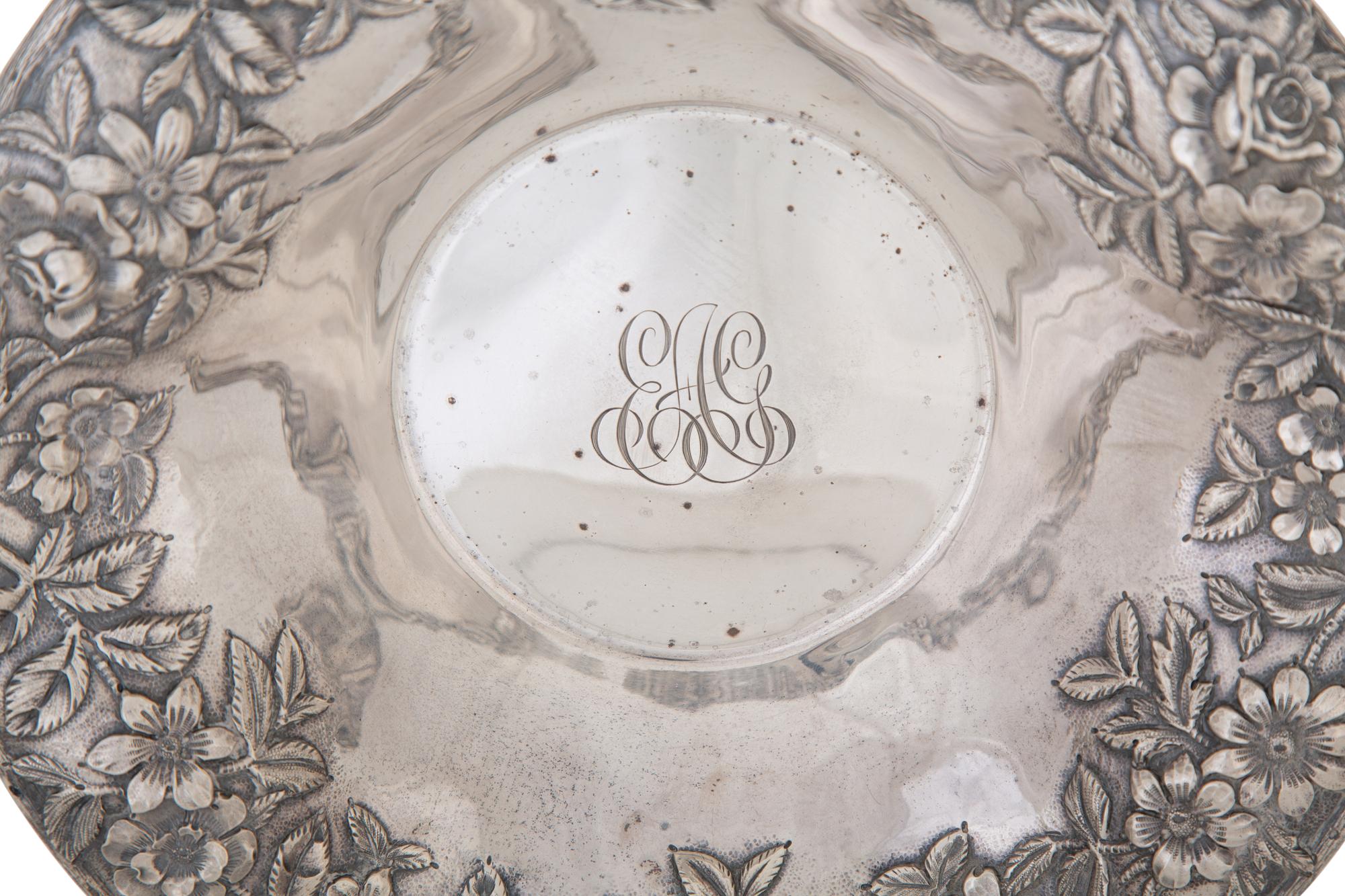 An American Silver Repoussé Floral Border Bowl — S. KIRK & SONS, CO., BALTIMORE