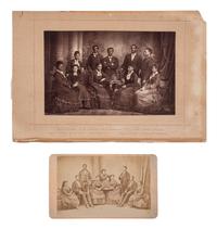 [EDUCATION]. A pair of portraits of the Fisk Jubilee Singers [with:] photograph of the Fisk University graduating class of 1928.