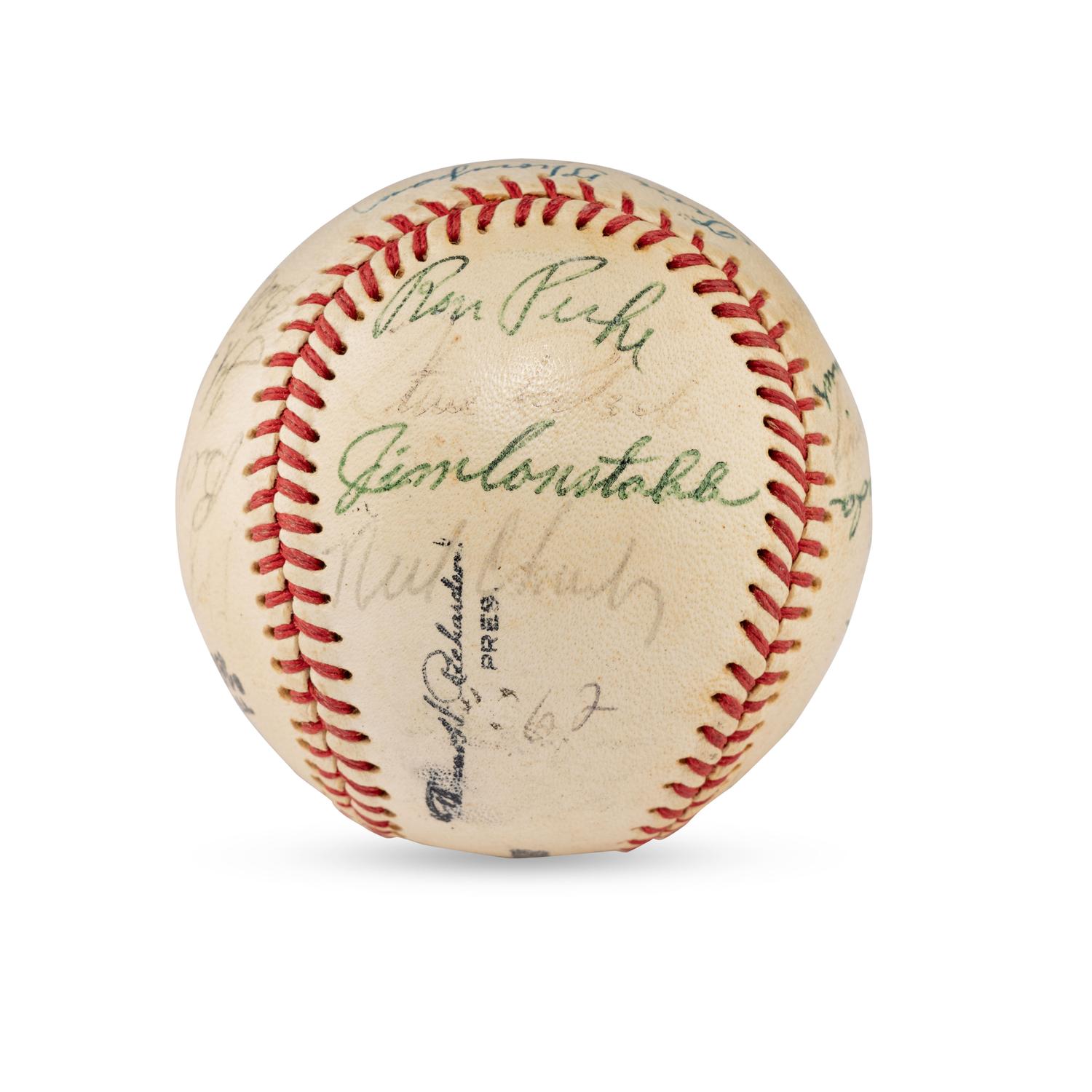 A 1962 Toronto Maple Leafs Team Signed Autograph Baseball