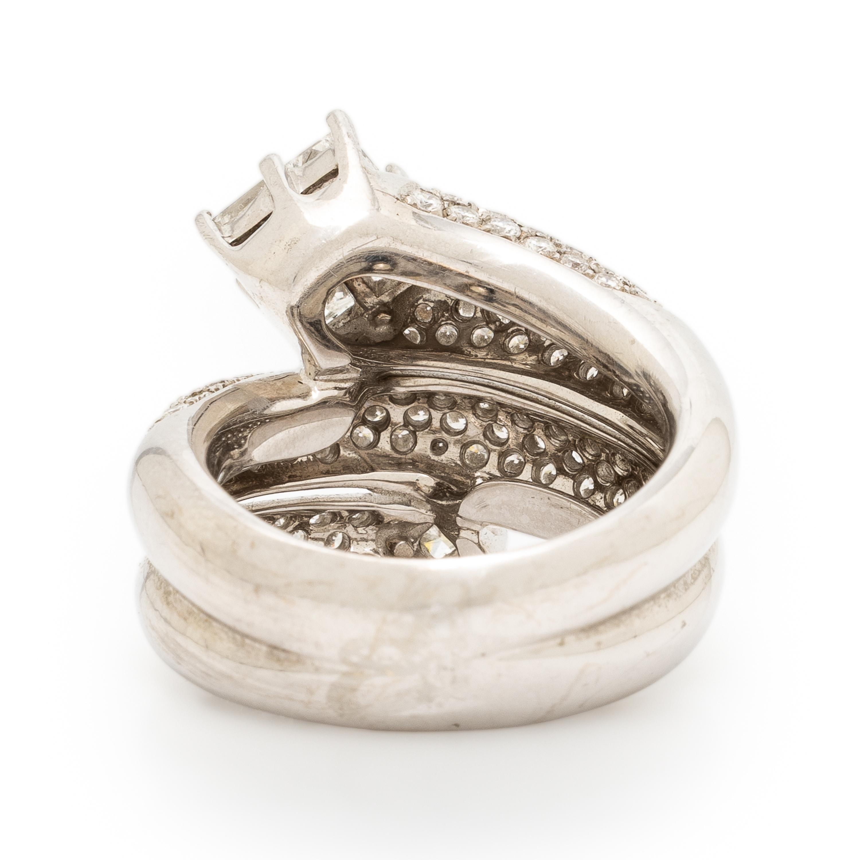 Diamond and White Gold Ring