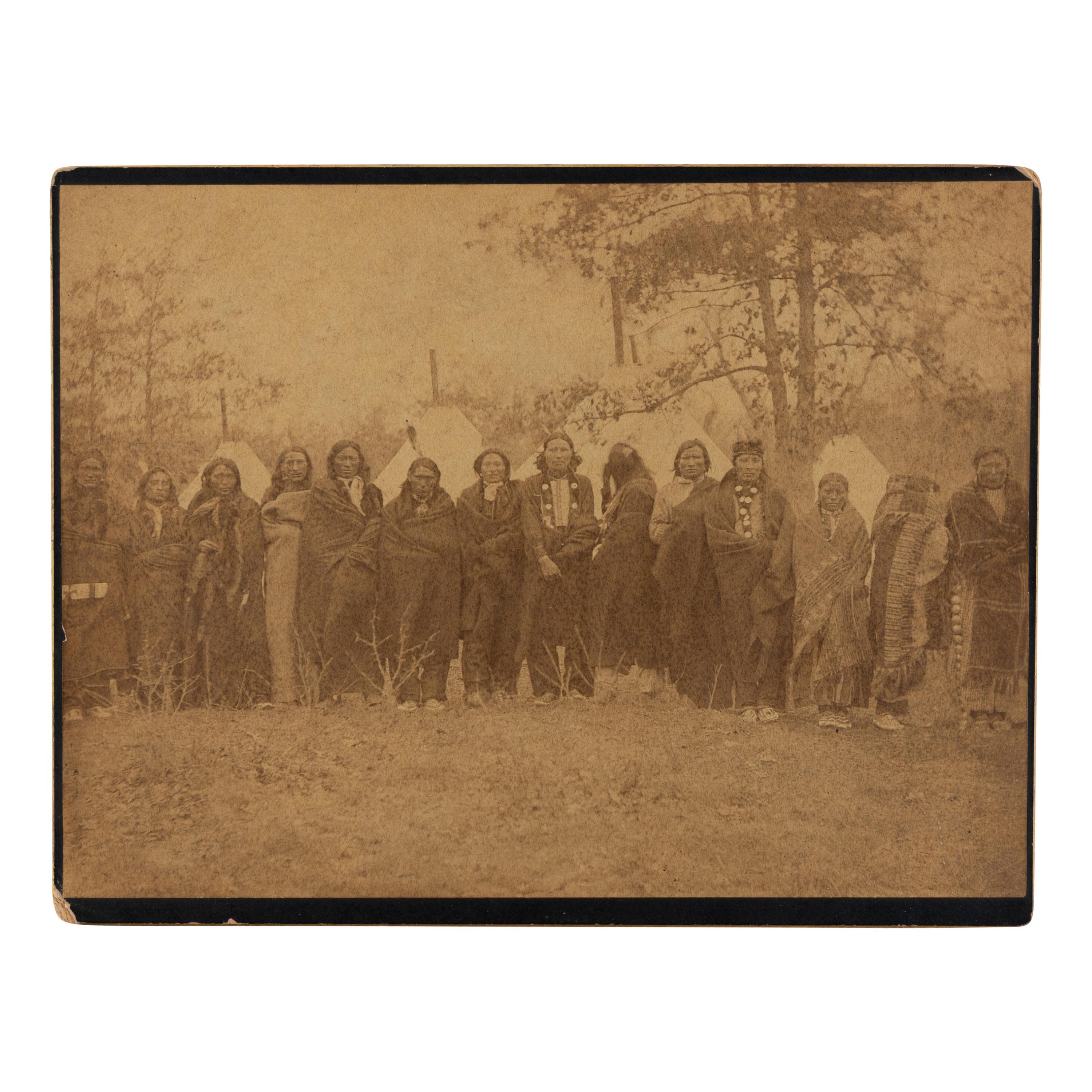 Photograph of Lakota Indians at Rosebud Reservation, South Dakota.