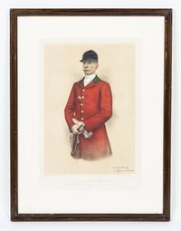 Artist Unknown, (British, 19th/20th century), W. Roylance Court, Esquire, Joint Master of the Cheshire Fox-Hounds, 1912