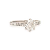 Diamond and Platinum Ring