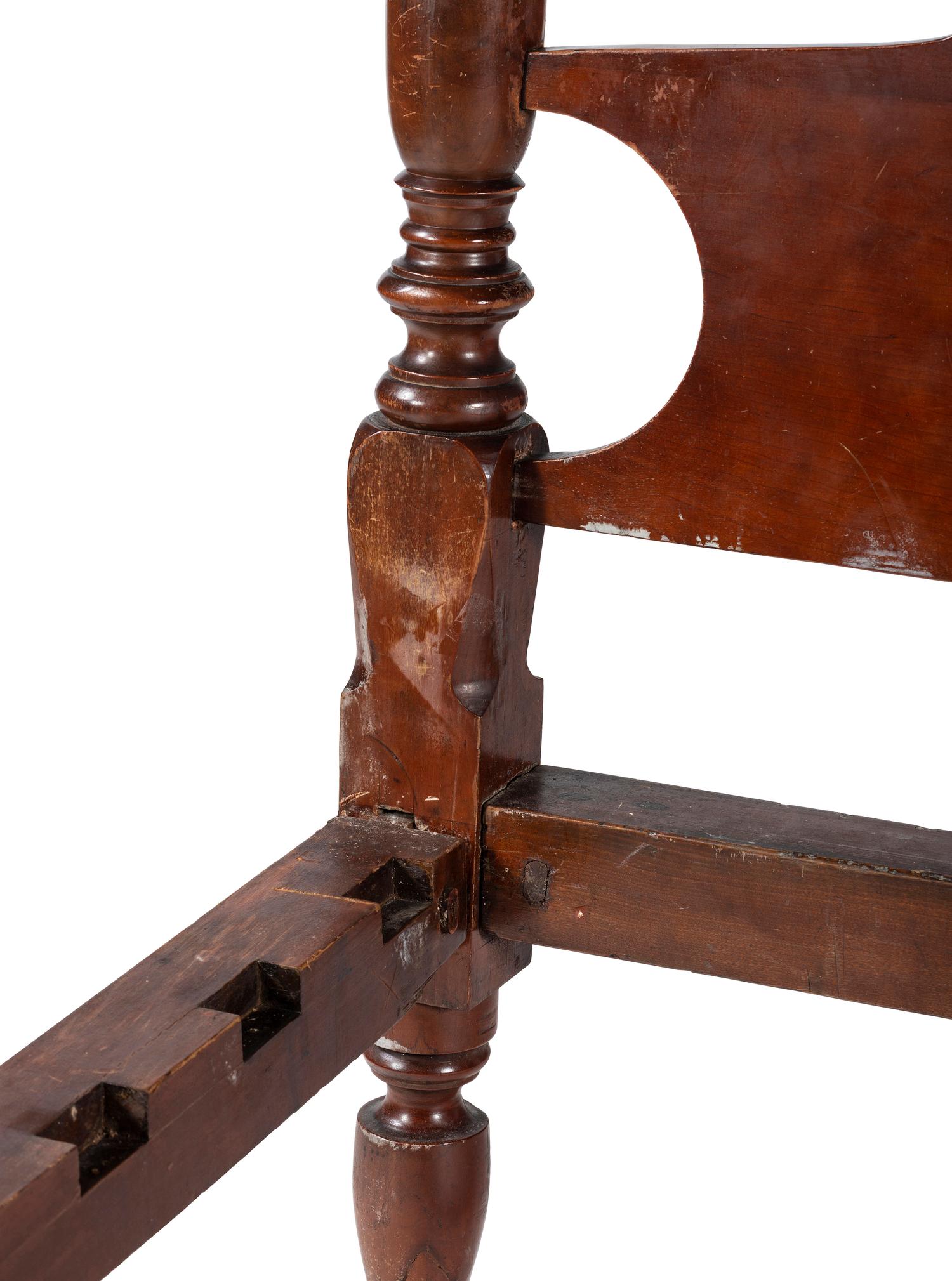 A Federal Mahogany Tester Bed