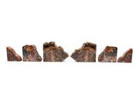 Three Pairs of Petrified Wood Bookends
