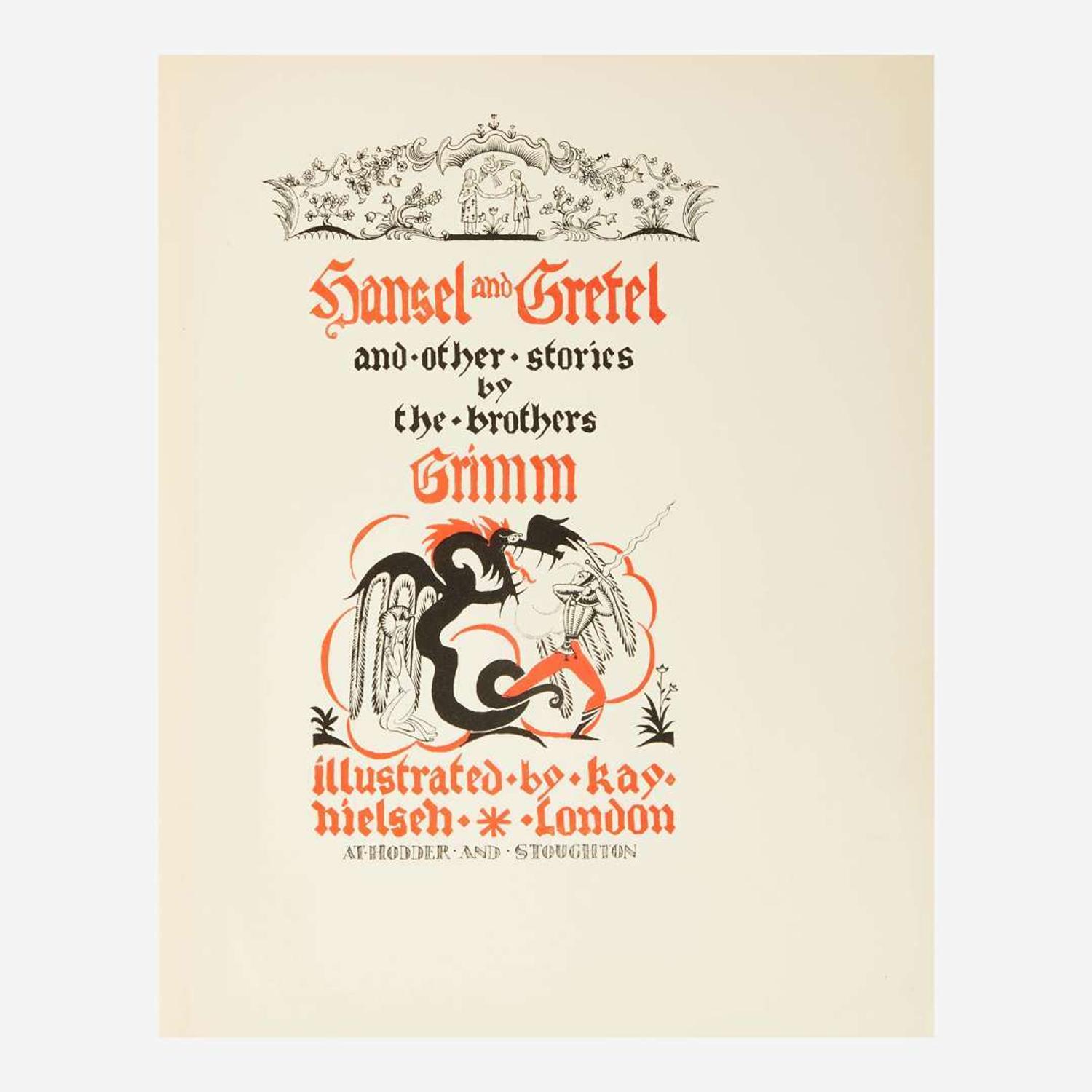 [Children's & Illustrated] [Nielsen, Kay] Grimm, (Jacob and Wilhelm) Hansel and Gretel and Other Stories by the Brothers Grimm