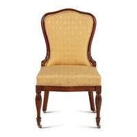 An Edwardian Mahogany Slipper Chair