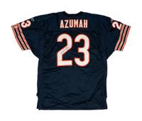 A 2002 Jerry Azumah Signed Chicago Bears Team Issued Jersey