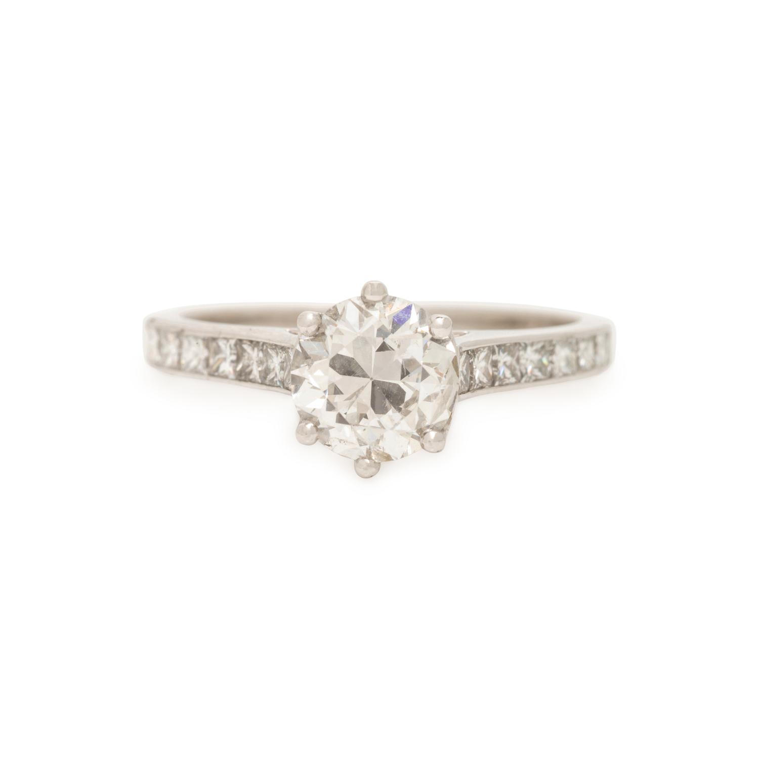 Diamond and Platinum Ring