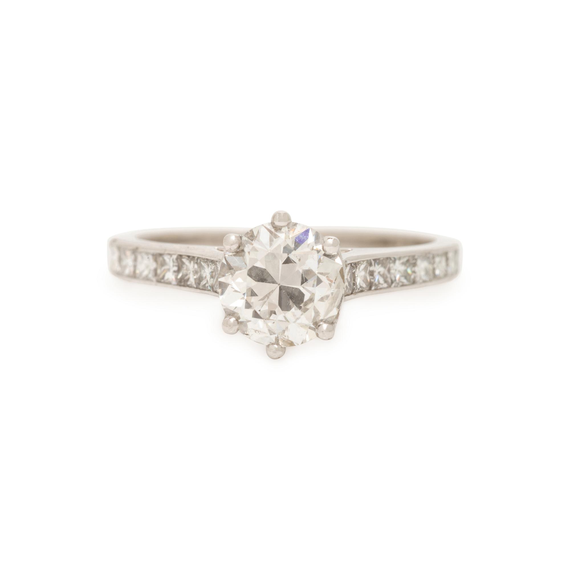 Diamond and Platinum Ring
