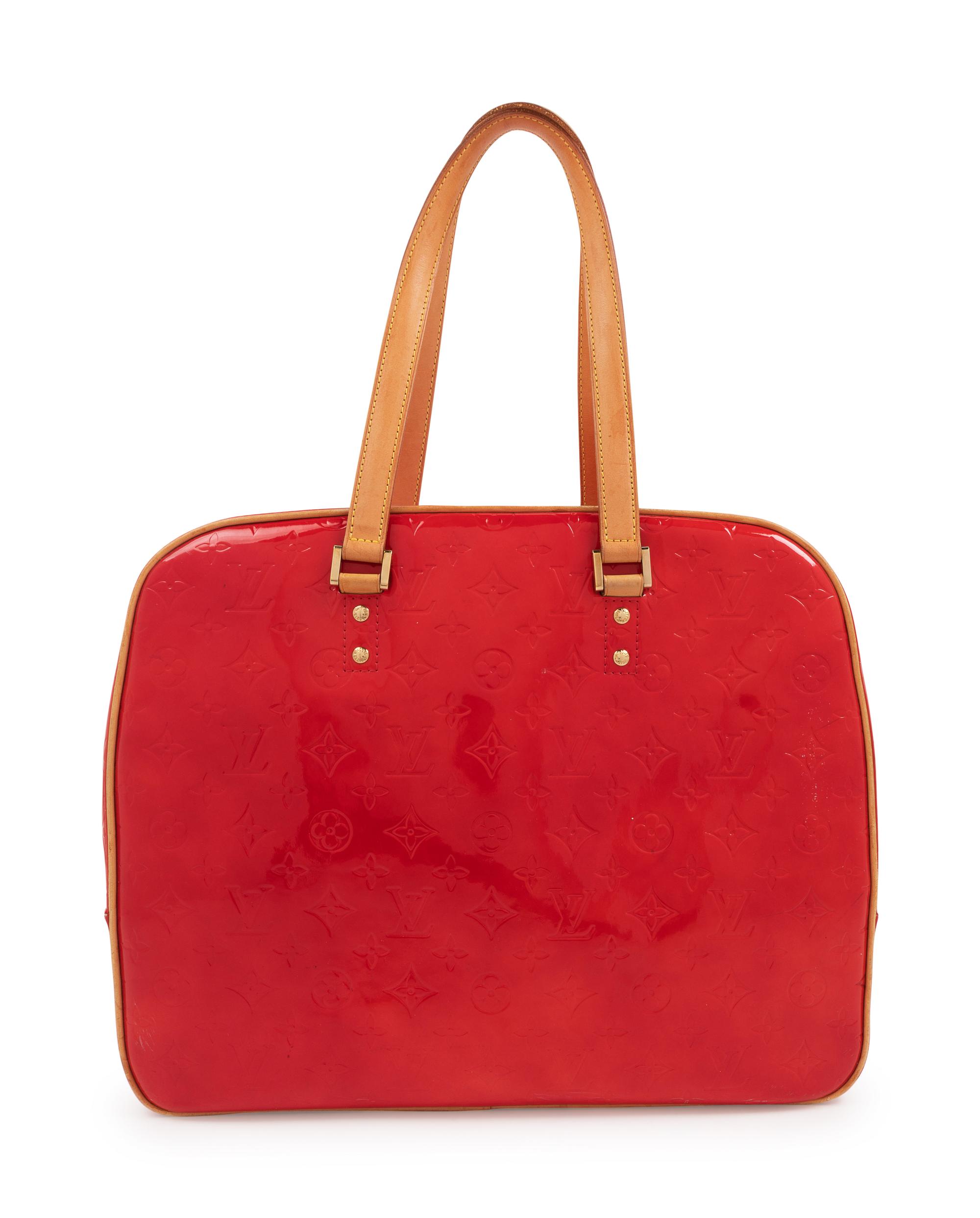 Louis Vuitton Red Logo Handbag
