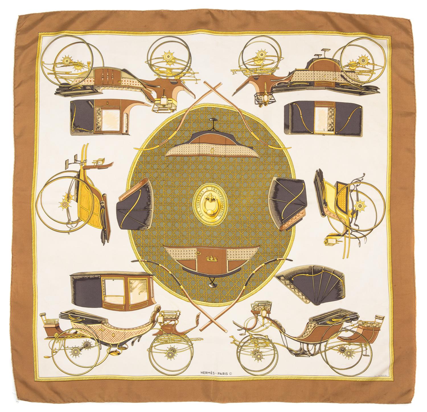 An Hermes 90cm Silk Scarf, 36" x 36".