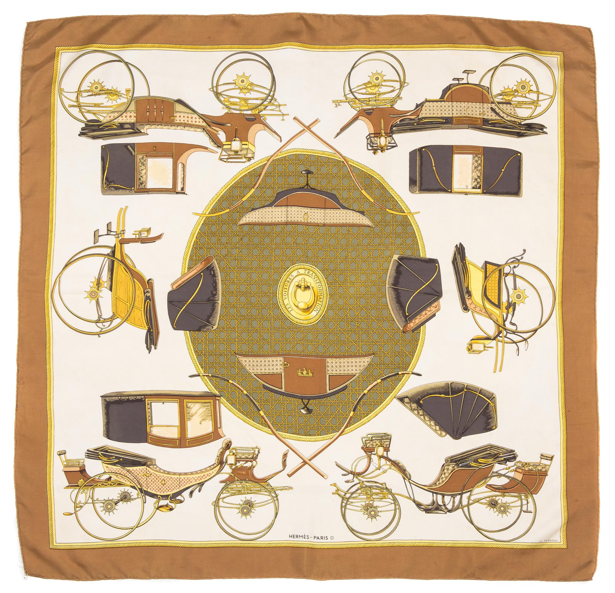 An Hermes 90cm Silk Scarf, 36" x 36".