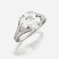 A platinum and diamond solitaire ring, Tiffany & Co.