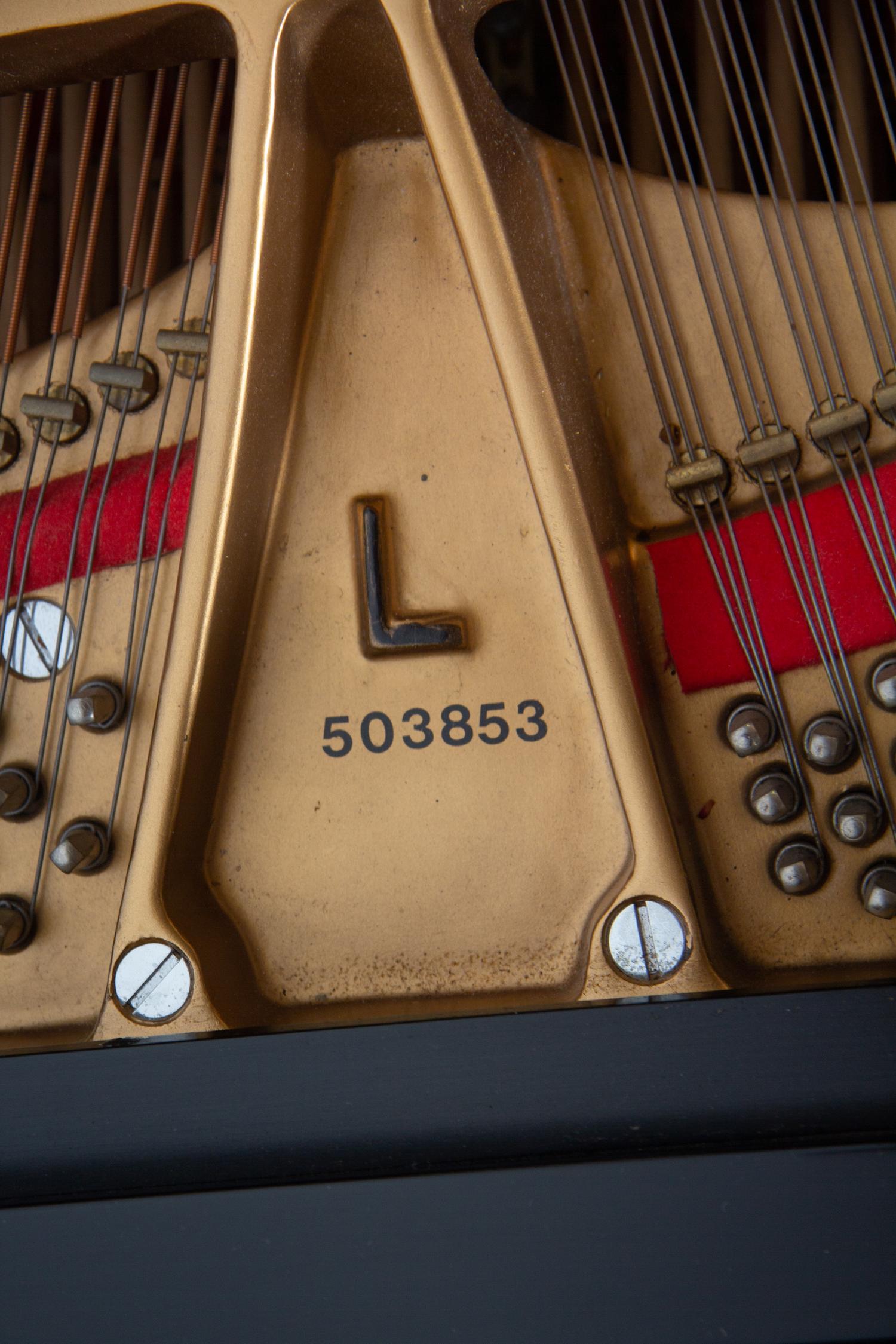 A Steinway & Sons Black Lacquered Model L Piano
