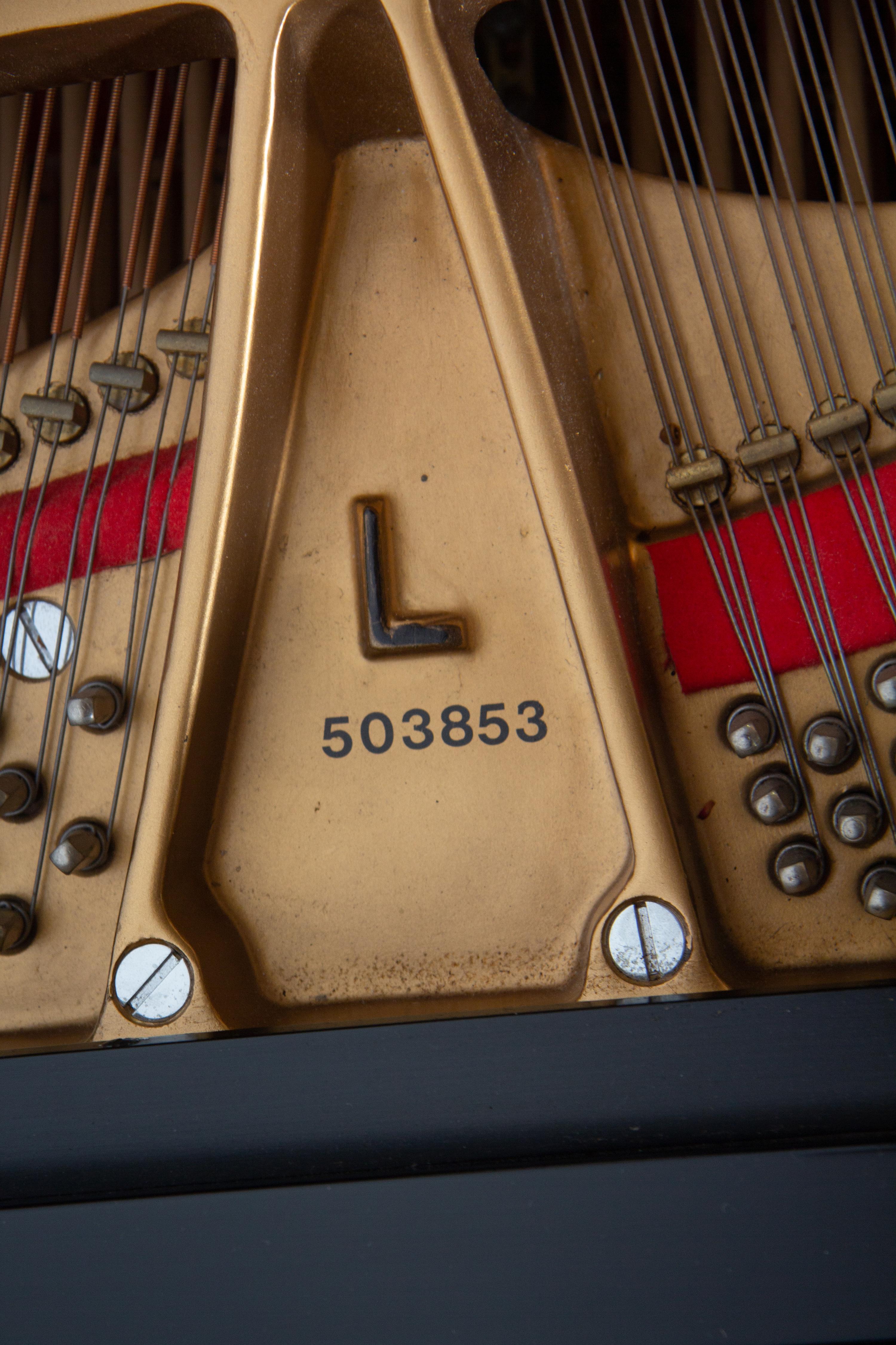 A Steinway & Sons Black Lacquered Model L Piano