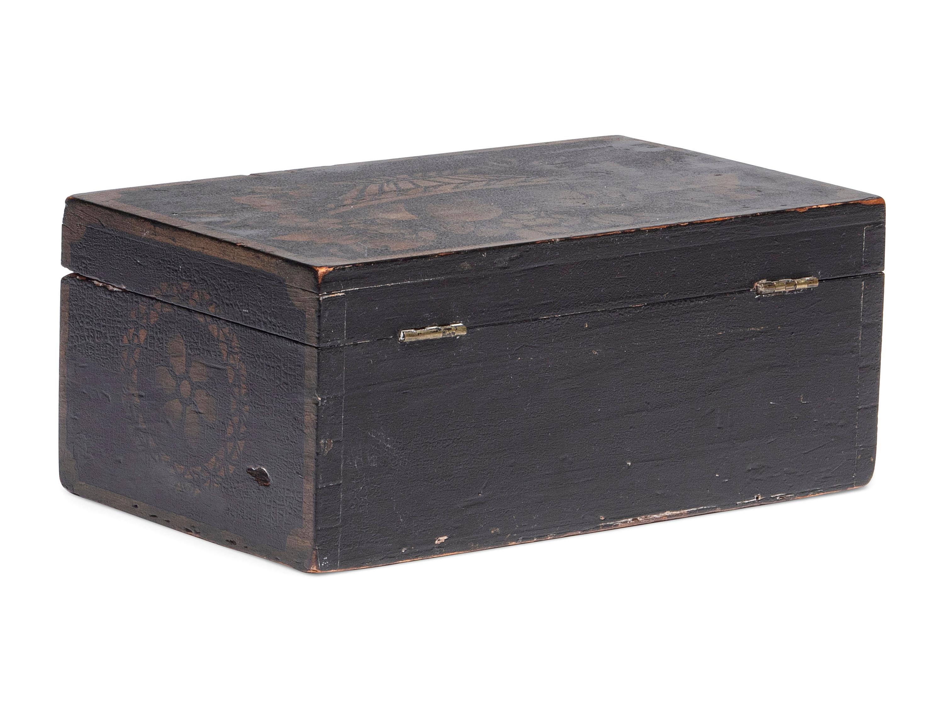 Two Paint-Decorated Boxes