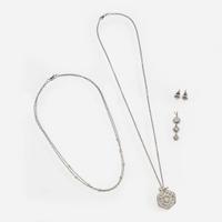 A Collection of Diamond and 18K Gold Jewelry