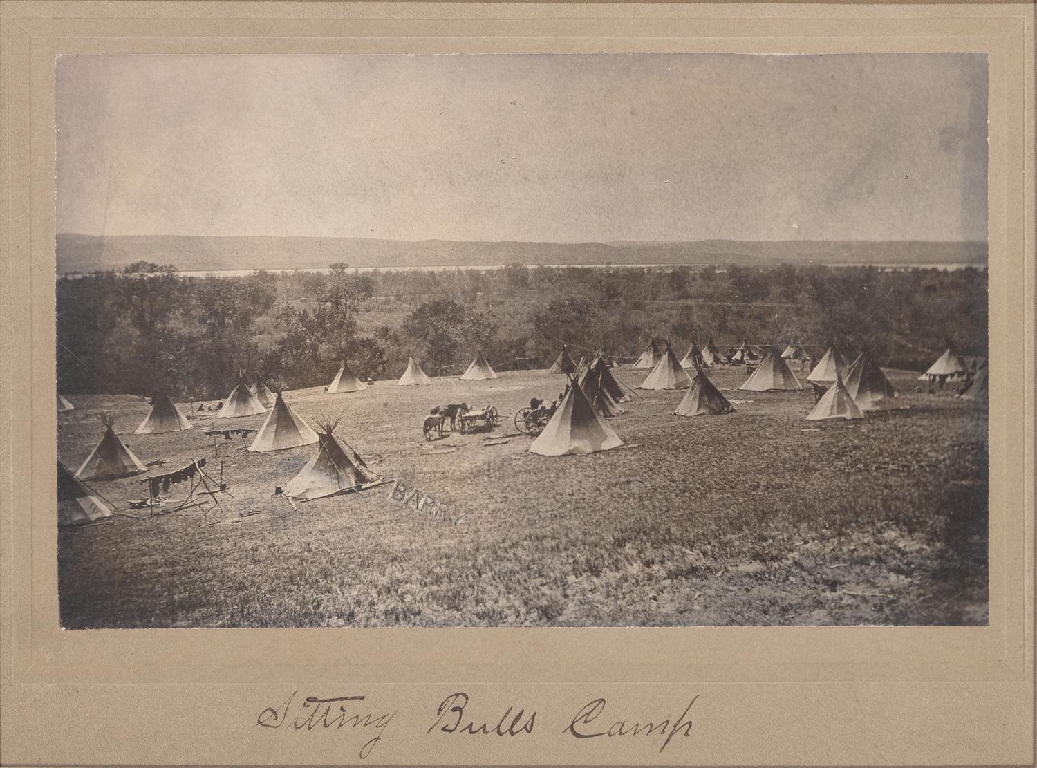 BARRY, David F. (1854-1934), photographer. Photograph of Sitting Bull's camp at the Standing Rock Agency.
