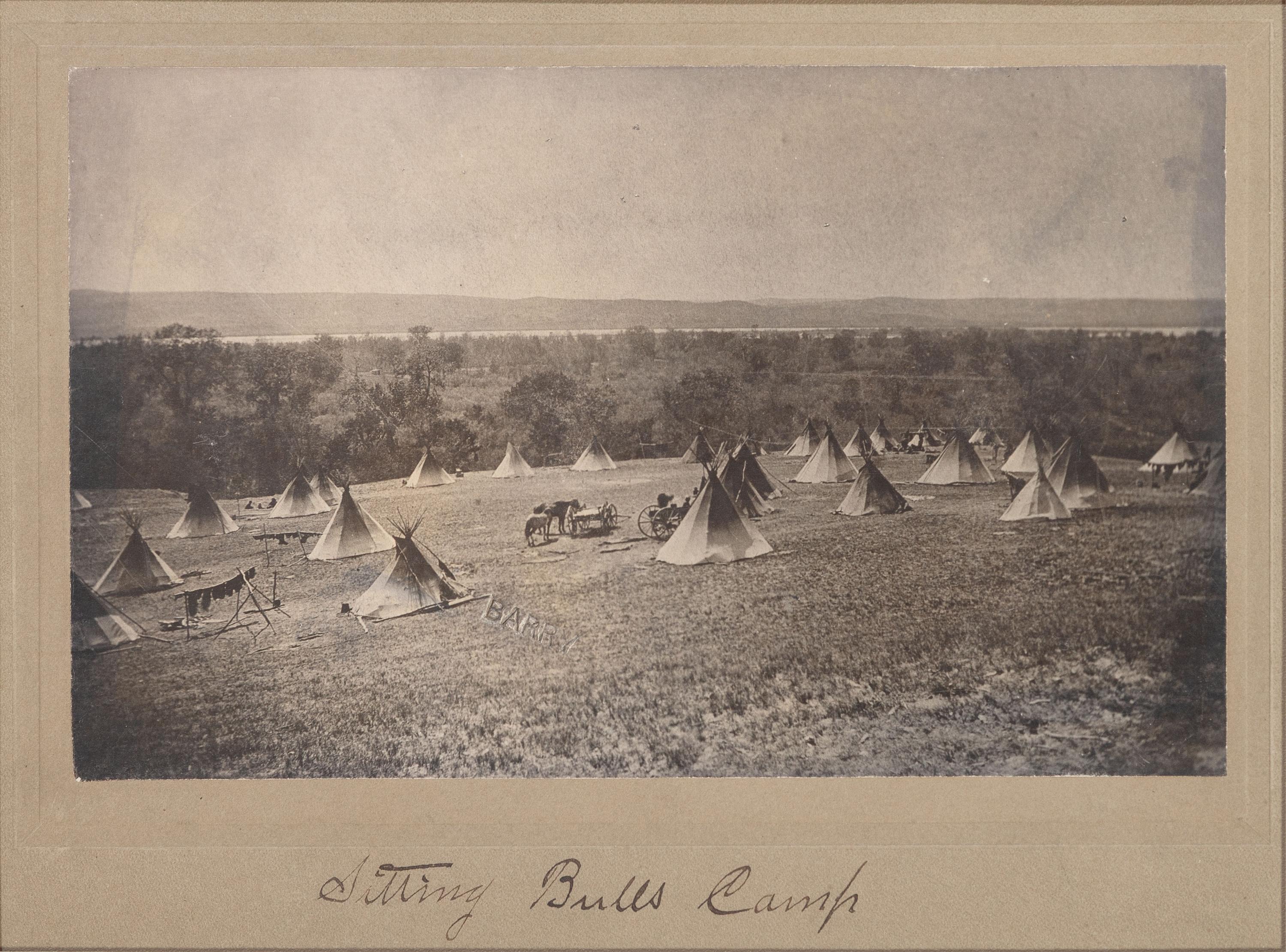 BARRY, David F. (1854-1934), photographer. Photograph of Sitting Bull's camp at the Standing Rock Agency.