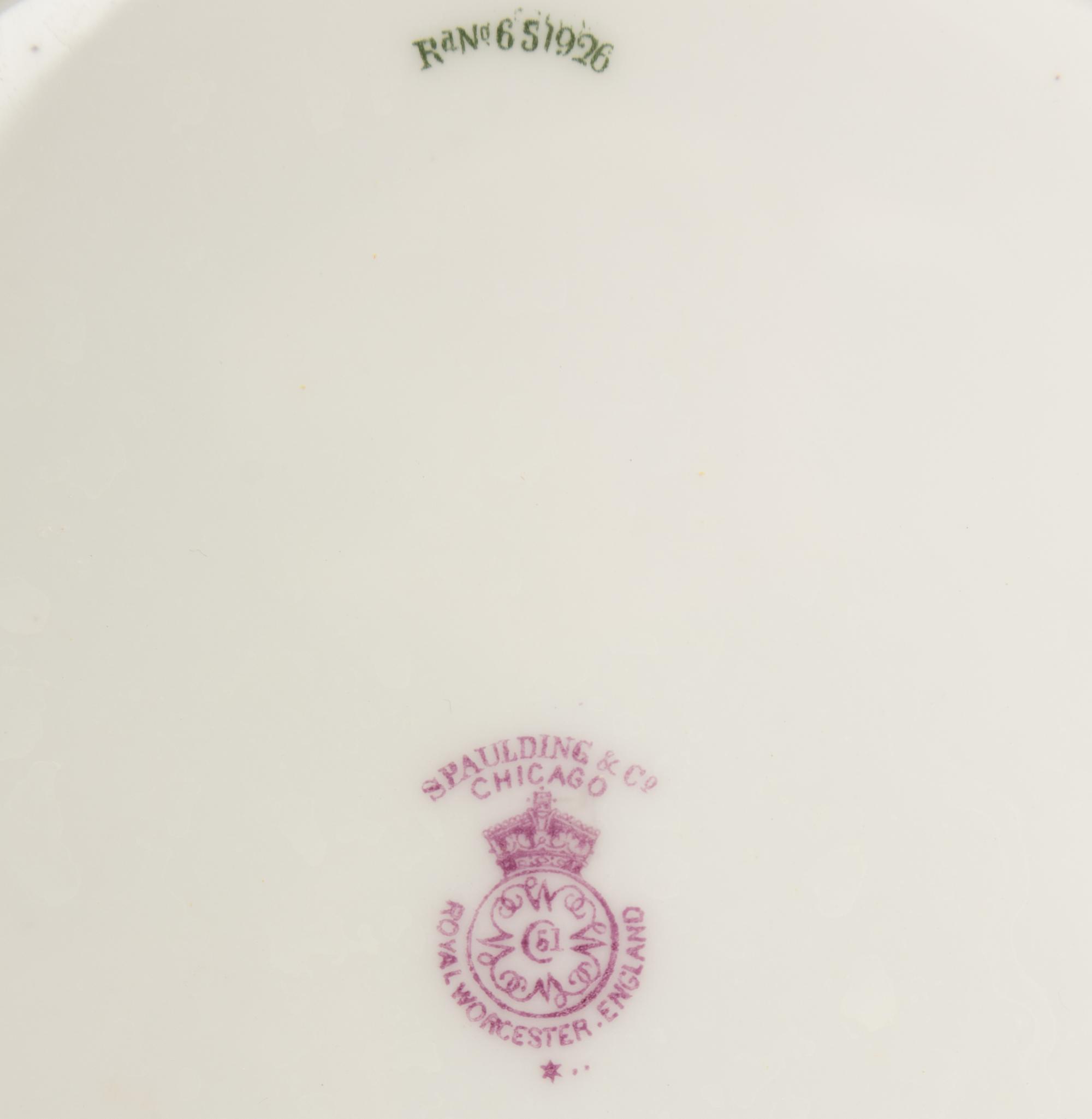 Two Sets of English Porcelain Plates