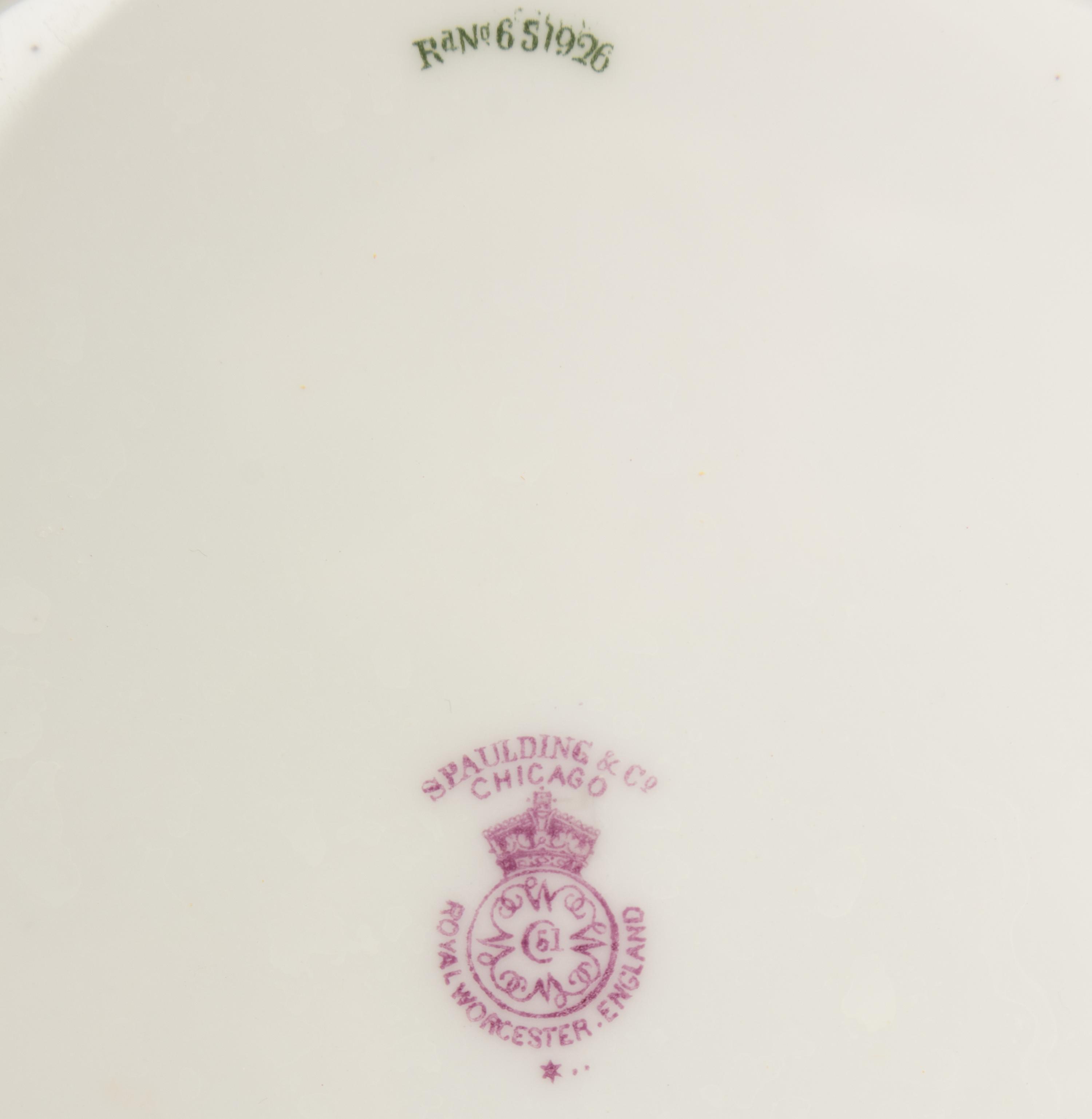 Two Sets of English Porcelain Plates