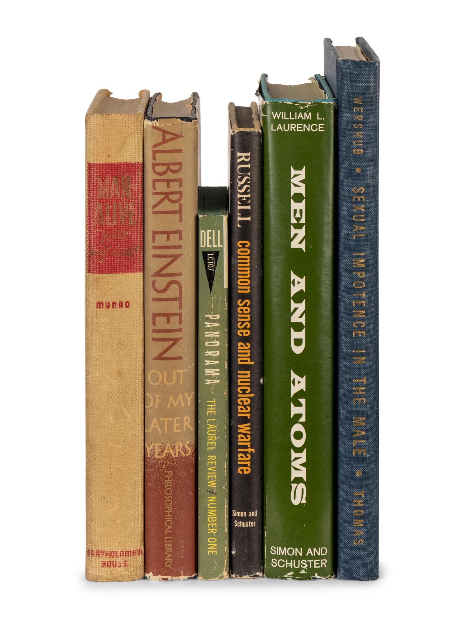 [MONROE, Marilyn (1926-1962), her copies]. A group of 6 books from Marilyn Monroe's library, comprising: